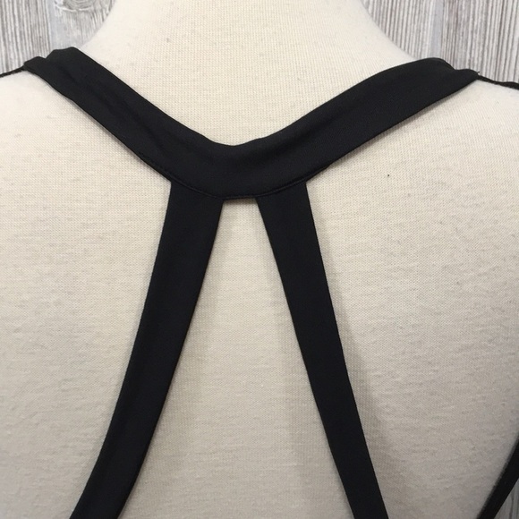 ALLEGRA K Black & White Sleeveless Fishtail Dress Size Medium - Picture 8 of 11